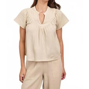 NEW RAILS sayer shirt in flax